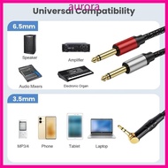 Auro 3 5mm To 6 35mm Cable With Metal Covered Contacts 30cm 180cm 300cm 500cm