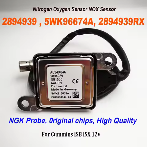 2894939 5WK9 6674A 5WK96674A 2894939RX NOx Sensor Nitrogen Oxygen For NGK Probe High Quality chip Fo