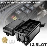 Contents 12 Slots Fuse Box Fuse Relay Holder Box Relay fuse box Car Marine Car Relay Box