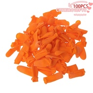 CHIHIRO1BFT8 100PCS Orange Finger Cots Fingertip Protective Non-slip Nail Art Tool Protector Gloves
