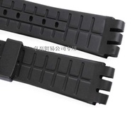 Silicone Rubber 23Mm Black Strap Special For Swatch Watch Yos440 449 401G 447 448 IRONY Sports