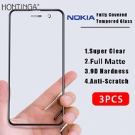 3 ชิ้น hontinga 9D สำหรับ ฟิมส์กระจก Nokia 5.1 Plus 6.1 Plus X6 7.1 Plus X7 7 Plus 3 ชิ้น 9D เต็มฝาค