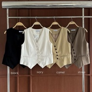 Rosellacloset | Button Vest Vest Woman