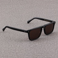 แว่นกันแดดทรงสี่เหลี่ยมประวัติศาสตร์ MOSCOT LEMTOSHXCANTWO สำหรับผู้ชายและผู้หญิง แว่นกันแดดสีเทาฟอก