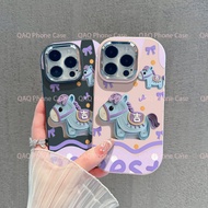 Creative 3D Anti-Fall iPhone 16/15/14/13/12/X Case Soft Silicone Strap for 11/SE/7/8 Plus B-XPVNCH05