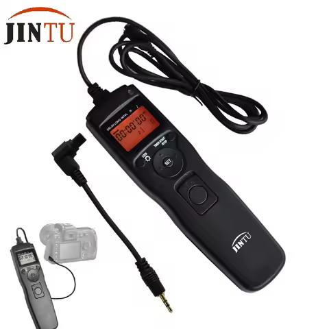 JINTU Timer Shutter Release Time Lapse Intervalometer Remote Cord C3 for Canon Camera 7D Mark II 6D 