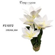 1 BUNDLE - PREMIUM 5 HEAD ORCHID/LATEX 3D ORCHID/ORKID VIRAL/ARTIFICIAL ORCHID/仿真兰花/白玉兰/百香兰/小惠兰/3D打印
