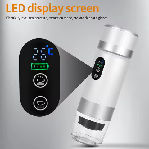 72W Electric Portable Espresso Coffee Machine for Car & Home Camping Coffee Maker 3-in-1 Capsule Pow