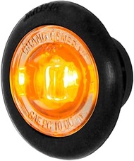 GG Grand General 75365 1 inch Mini Push/Screw Wide Angle Amber/Smoke Dual Function LED Light in Smok