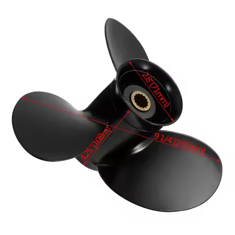 For Tohatsu-Mercury Outboard 9.9-18HP 3BAB645180/362B641010 48-897750A11 Aluminum Propeller 9 1/4 x 