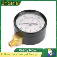 Lhome 0-200psi 0-14bar Pressure Gauge Manometer for Water Air Oil NPT 1/8