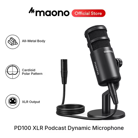 maono PD100 Dynamic XLR PC Microphone All Metall Gaming Broadcast Recording Streaming Work for Audio