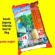 Terlaris 1 KARUNG ISI (5KG X 4PCS)BENIH JAGUNG HIBRIDA BISI 18 KEMASAN