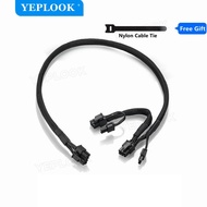 Original PCIe 8Pin to Dual 8Pin GPU Cable Sleeved For Seasonic PRIME PSU GX/PX/TX/Snow Silent/Gold/P