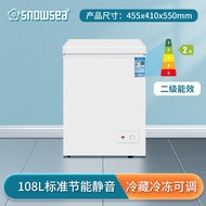 WJSNOWSEAMini Fridge Household Frozen Mute Small Freezer Fresh-Keeping Freezer Mini Cabinet Freezer Clearance MQXW