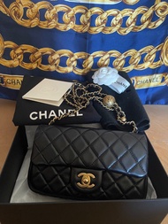 Chanel 20cm flap bag 金球 🈹