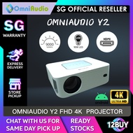 OMNIAUDIO FHD 4K Super Bright Android Projector - 9,000 Lumens Android TV Projector | Google TV Projector