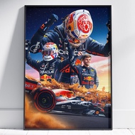 Max Verstappen Poster Formula 1 Wall Art Max Verstappen Sim Racing Decor F1 Poster Max Vestappen Fan
