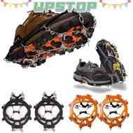 UPSTOPBO Ice Shoes Spike, Non-slip 8/10 Teeth Ice Grippers, Durable Lightweight Ice Snow Shoes Spike