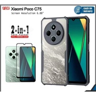 Color Edge Case Clear Back For Xiamo Redmi 14C/Poco C75/Spark 30c Shockproof 14C