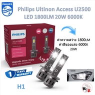 Philips หลอดไฟหน้ารถยนต์ LED Ultinon Weather Vision U2510 3500K / Access U2500 6000K 1800LM H1 รับปร