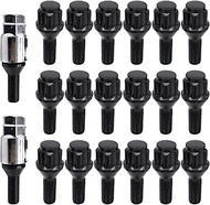 Lug Bolts for BMW 1/3/5/6/7/8 Series E81 E30 E12 E24 E23 E31 M1 Z3 Z4 Z8, M12x1.5 28mm Car Wheel Loc
