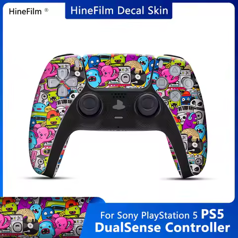 For Playstation 5 Controller Decal Skin Wrap Cover Film PS5 wireless Remote Controller Sticker Cover