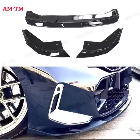For BMW 3 Series G20 G28 2023+ Bright Black Front lip Car Front Bumper Diverter Spoiler Diffuser Fro