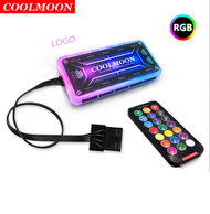 全城熱賣 - 酷月玉魄rgb風扇 12cm機箱風扇靜音幻彩發光臺式電腦靜音散熱風扇（標準控制器）