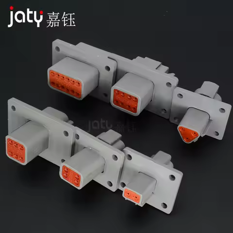 Deutsch Waterproof Connector with Fixed Flange Plug DT04-2P-L012 DT04-4P-L012 DT04-6P-L012 DT04-8P-L