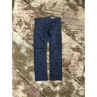 MAJNUN THRIFT - MEN'S REGULAR FIT BLUE DENIM JEANS | NON SELVEDGE | BLUE WASH | EDWIN JEANS | AZUL B