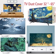 TV Dust Cover Elastic TV Cover 32 "- 65" 42 inches 32 inches 43 inches 55 inches 50 inches 60inches 65 inches Hanging TV Weatherproof and Dust-Proof Cover Cloth