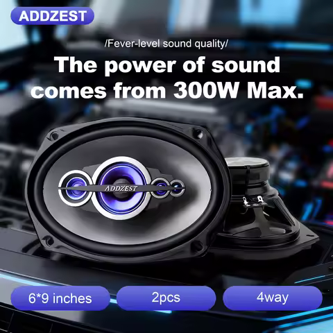 2PCS 6*9" Upgrade Coaxial Car Speakers, 300W Max, 4Ohm, Premium Quality Car Audio Door Speakers, PEI