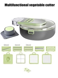 1套多功能9合1蔬菜切割機和馬鈴薯磨刀器,適用於家庭廚房