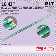 LG LED TV BACKLIGHT 43LF540T / 43LF540T.ATS / 43LF590T 43" LG LAMPU LED TV 43 INCH LED BACKLIGHT TV 
