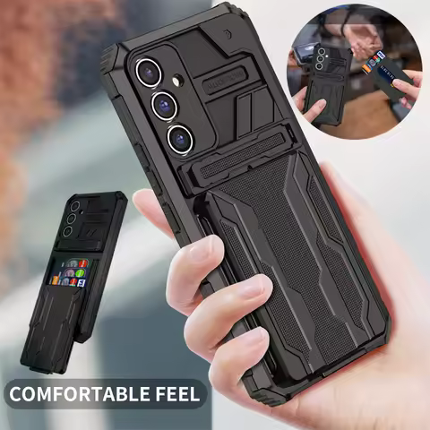 For Samsung Galaxy A14 A34 A54 5G Case Armor Kickstand With Card Slot Phone Case For Samsung A04 A24
