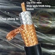 Standard 50 ohm high frequency coaxial cable signal wire: RG 8 A/U, LMR 200, LMR 400 (RF,CNT 400), H