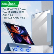 เคส GOOJODOQ iPad Air 4เคสสำหรับไอแพด Pro 11 Case 2021 2020 2018สำหรับ iPad 10.2 7th 8th Generation Pro 12 9 2021 2020ฝาครอบ iPad