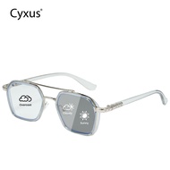 Cyxus anti-blue light photochromic Business neutral style computer reading glasses 8260