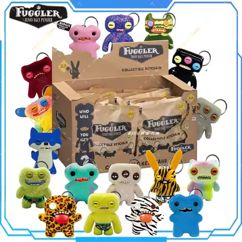 Original Fuggler Figurine Keychain Toys Blind Box Ugly Monster Tooth Wide Eyed Weirdo Screech Collec