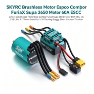 SKYRC Brushless Motor ESC Combo FuriaX Supa 3650 Motor 60A ESC 2-3S LiPo 3.175mm Shaft For 1/10 Tour
