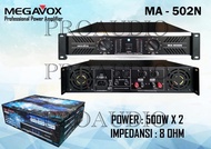 POWER AMPLIFIER MEGAVOX MA 502 N / MA-502N / MA 502N / MA502 N 2 x 500 WATT ORIGINAL