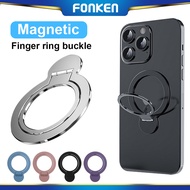 FONKEN Magnetic Cell Phone Ring Holder for Mag/Safe Car Magnet Mount Mobile Phone Back Sticker Pad Bracket for I-Phone 12 Samsung Xiaomi
