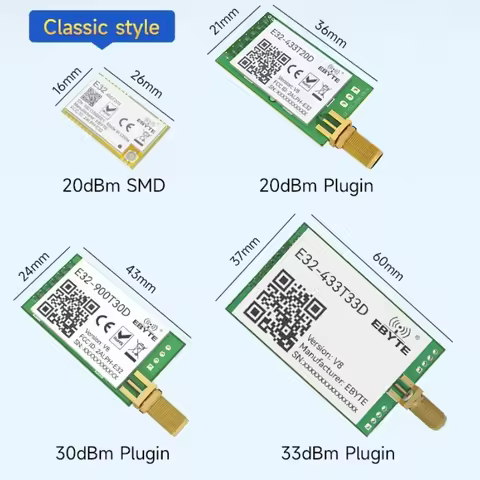 170 433 868 915M LoRa Wireless Module CDSENET E32 Series UART SMD Test Board 20-37dbm Long Range Low
