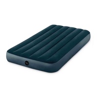 INTEX 加大單人充氣露營床墊 Twin Dura-Beam Midnight Green Downy Airbed