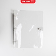 A4 3 ring Transparent Binder for Polaroid Photocard Binder Transparent Binder Postcard KPOP