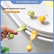 Silicone Toilet Lid Holder Creative Toilet Lid Portable Device Nice Cartoon Mushroom Toilet Seat Lift Kit Do Not Dirty Hands To flowerdance flower flower