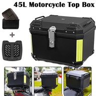 ABS TOP BOX 45L Top Box Motorcycle abs Top Box 45L ALUMINIUM PREMIUM LOCK COLOR BLACK