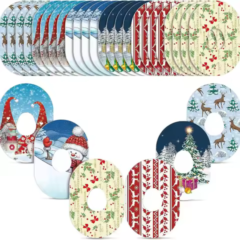 ExpressionMed - Adhesive Patch for Dexcom G7 and Stelo (6-Pack) - Pre-Cut, Waterproof, Non-Fraying C