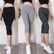 PROMO! 3/4 Leggings for Adult Women, Slippery Jersey Spandex Material, 7/8 Min Buy 2